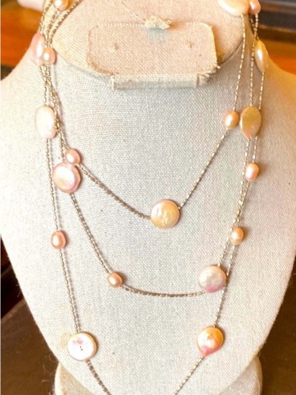 Elegant Multi-Strand Pearl Necklace
